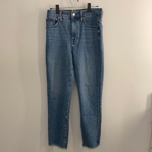 Size 27 perfect vintage jean with raw hem